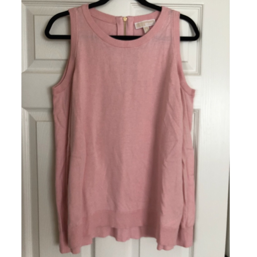 Michael Kors pink cold shoulder sweater xl